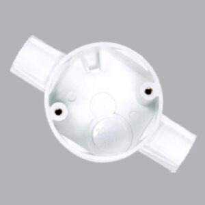 Hộp nối tròn 2 ngăn có nắp ống luồn Cadivi CAE240/25/2 – Ø25mm