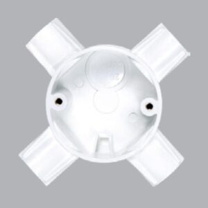 Hộp nối tròn 4 ngăn có nắp ống luồn Cadivi CAE240/25/4 – Ø25mm